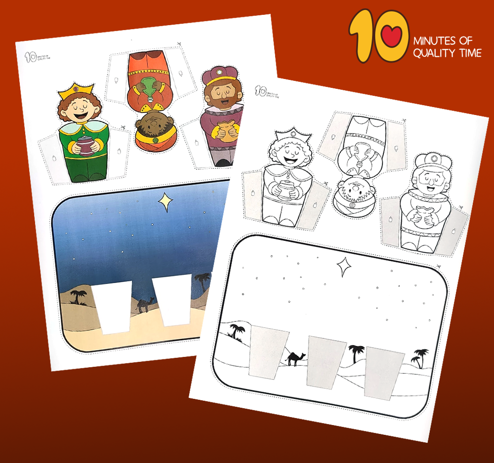 Printable Three Wise Men Craft