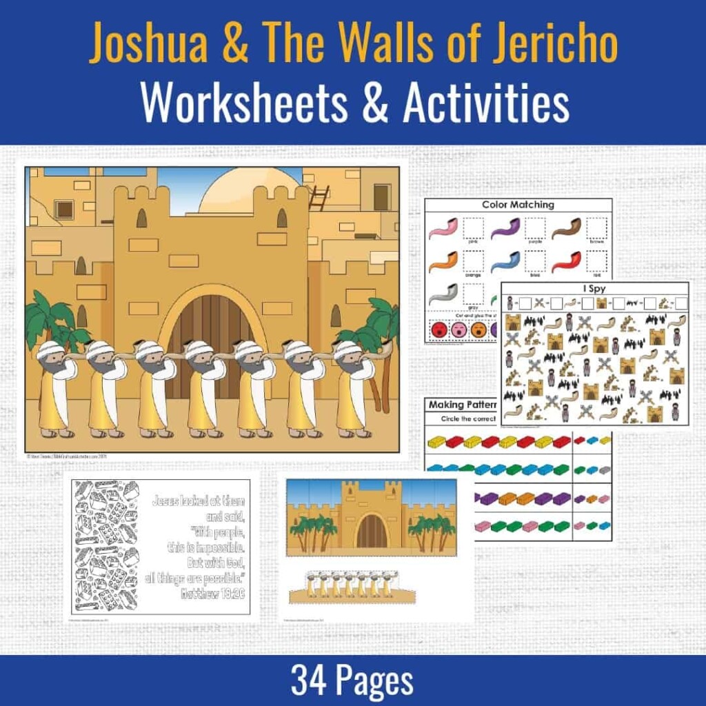 Printable Walls Of Jericho Craft