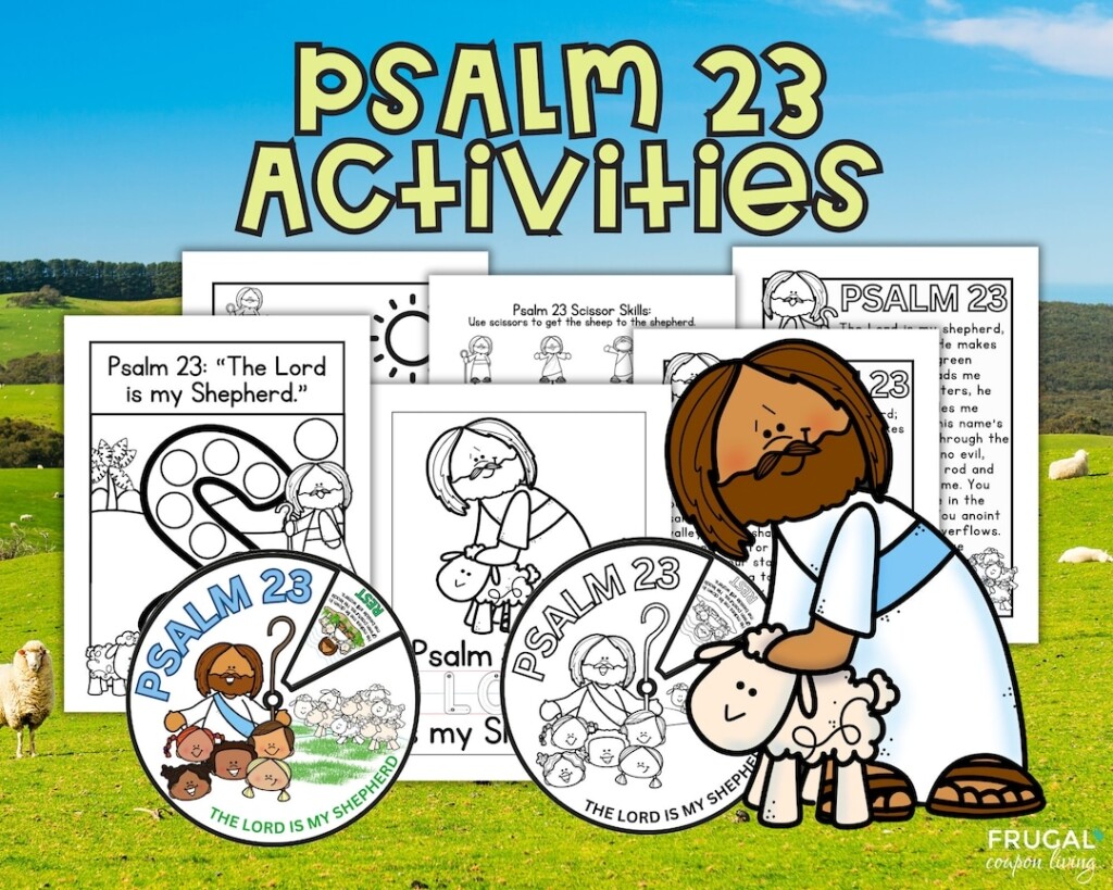 Psalm 23 Printable Craft For Kids The Lord Is My Shepherd Sunday 