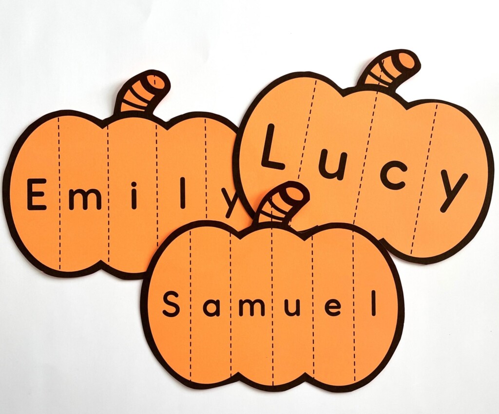 Pumpkin Name Craft Activity Ms Stephanie 39 s Preschool