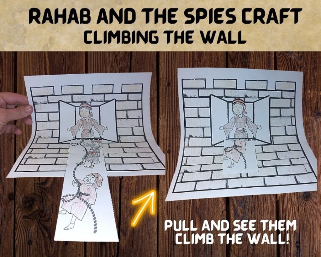 Rahab And The Spies Craft Sunday School Craft Bible Story Activity 