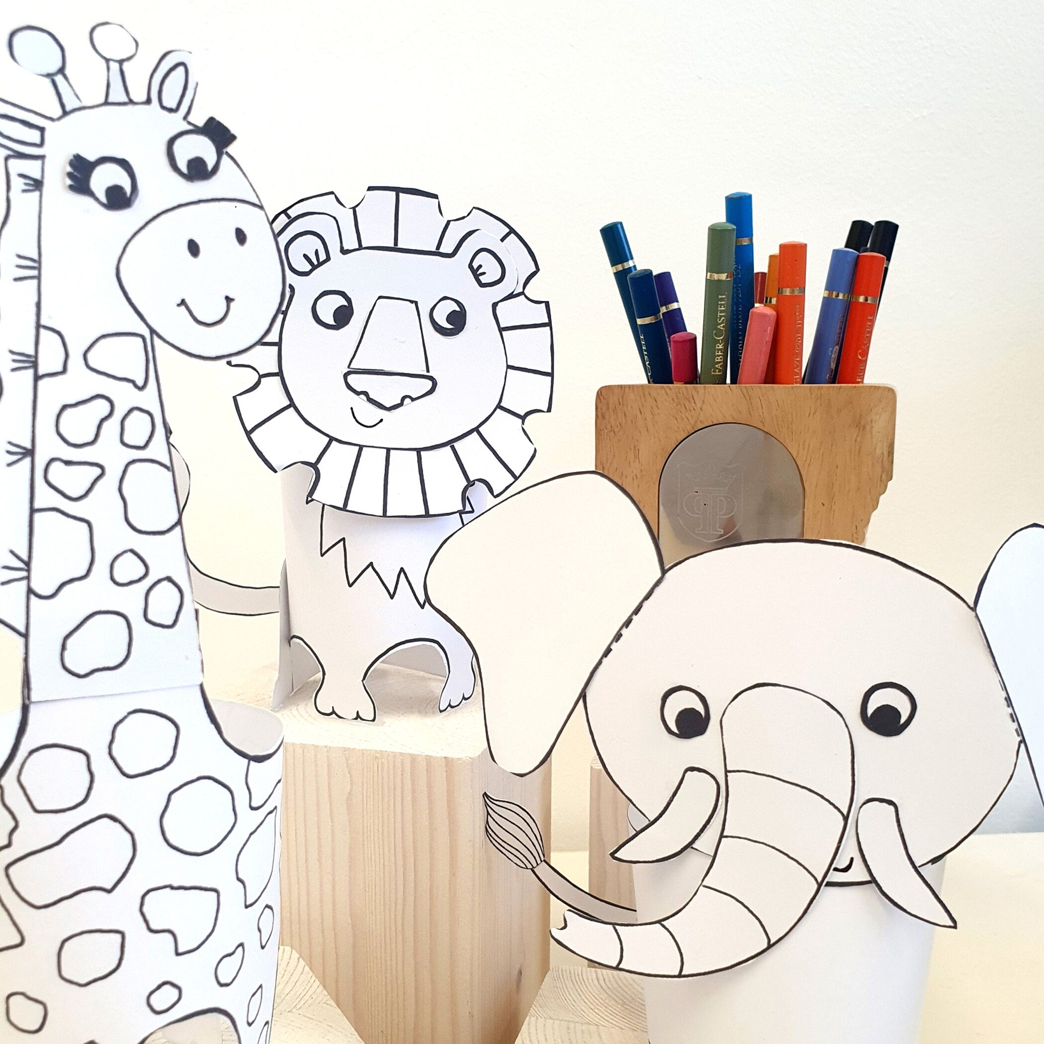 Safari Animals Printable Craft Sheets African Animal Activity Sheets