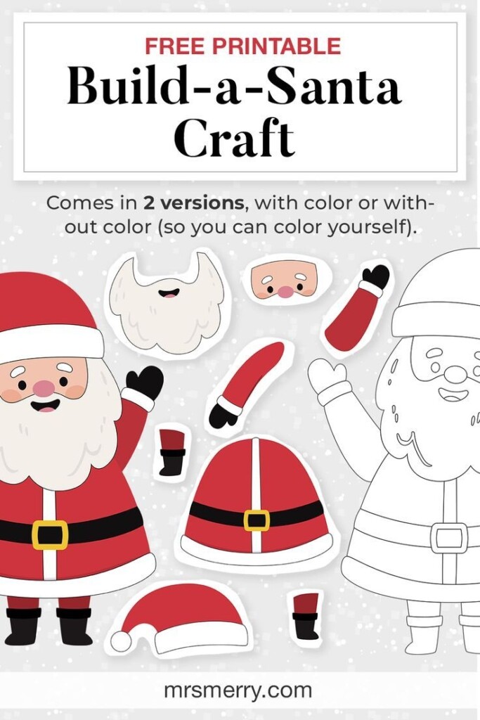Santa Printable Craft