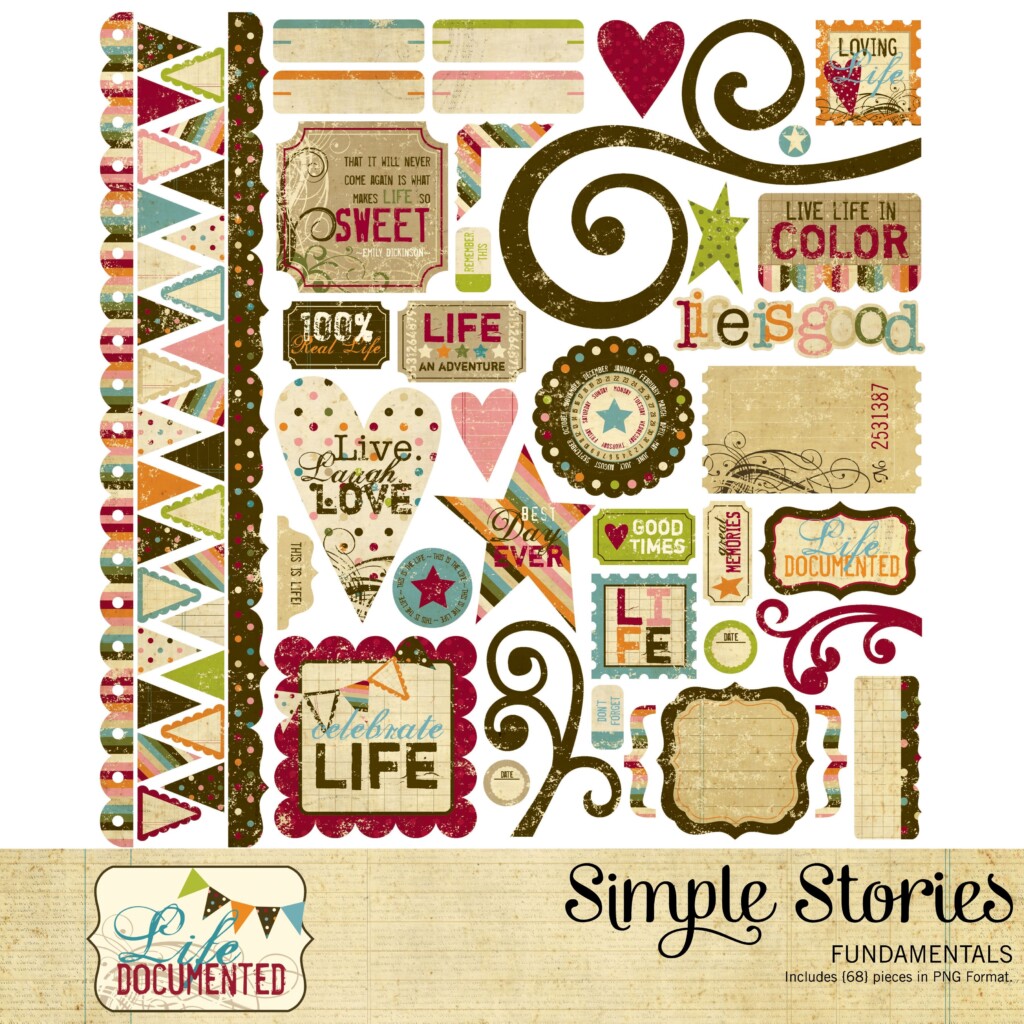 Scrapbooking Stickers For DIY Stationery