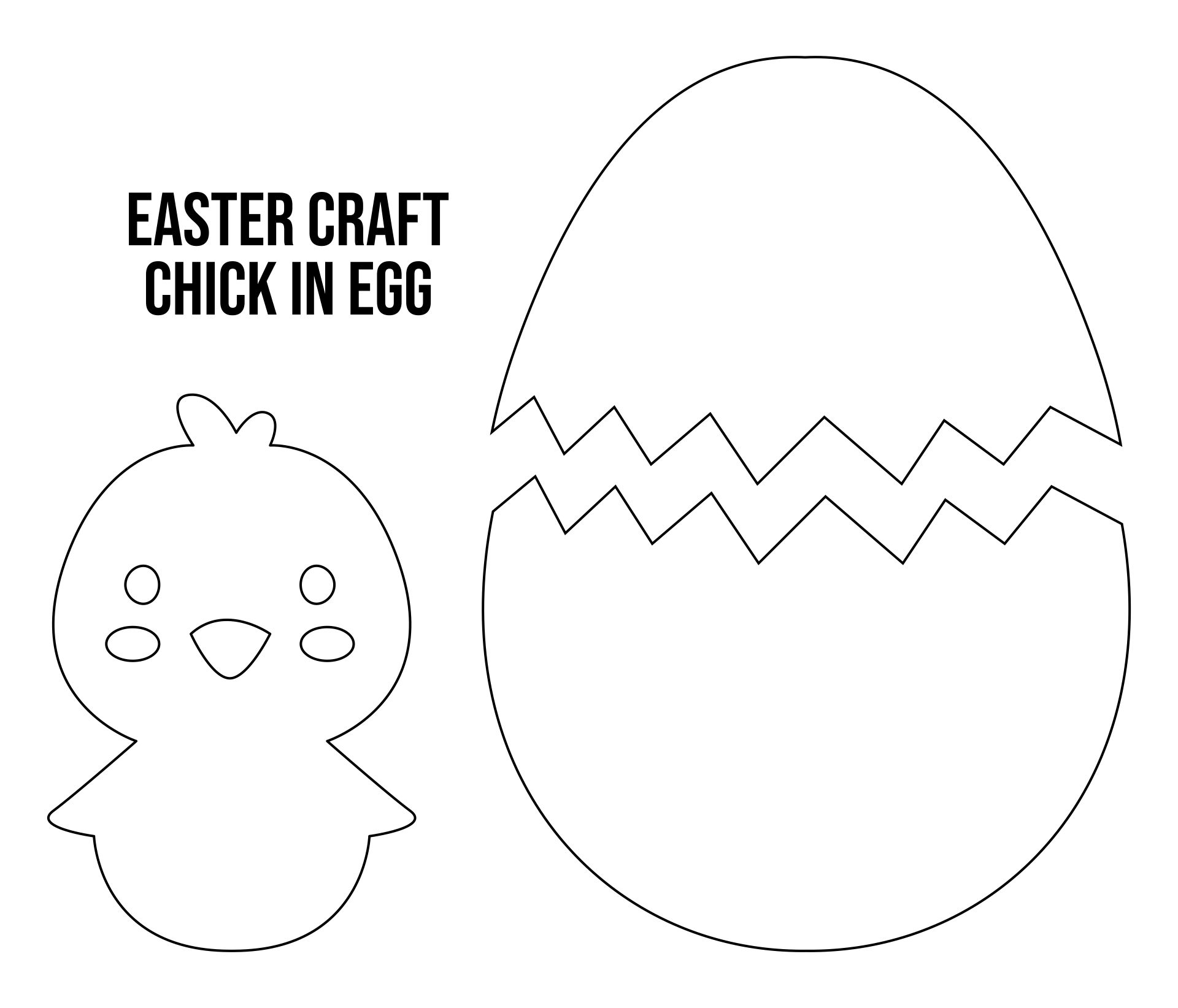 Small Easter Craft Template 11 Free PDF Printables Printablee