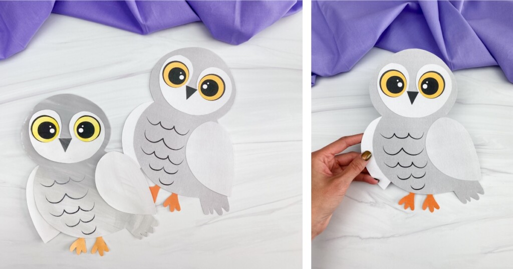 Snowy Owl Craft Template