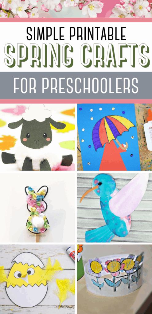 Spring Art And Craft Printable For Preschool