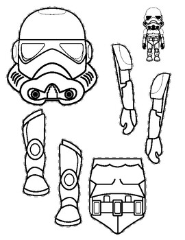 Star Wars Printable Crafts By Mommy Evolution TPT
