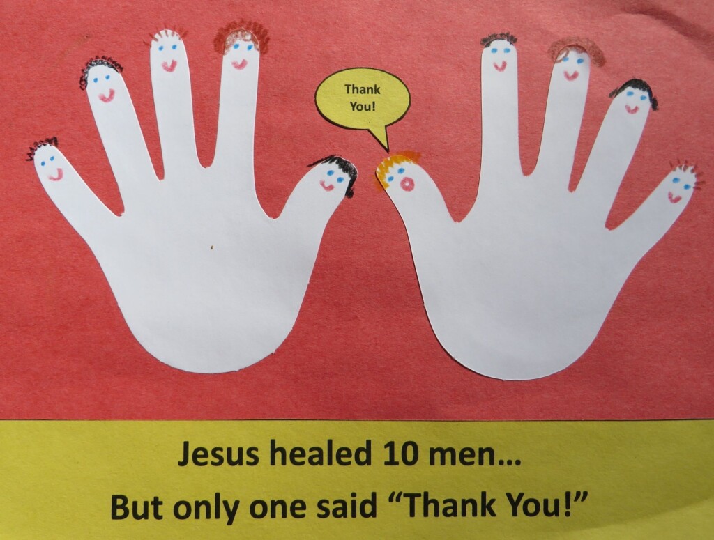 Sunday School Creche Craft quot Jesus Heals The 10 Lepers quot One Of Them 