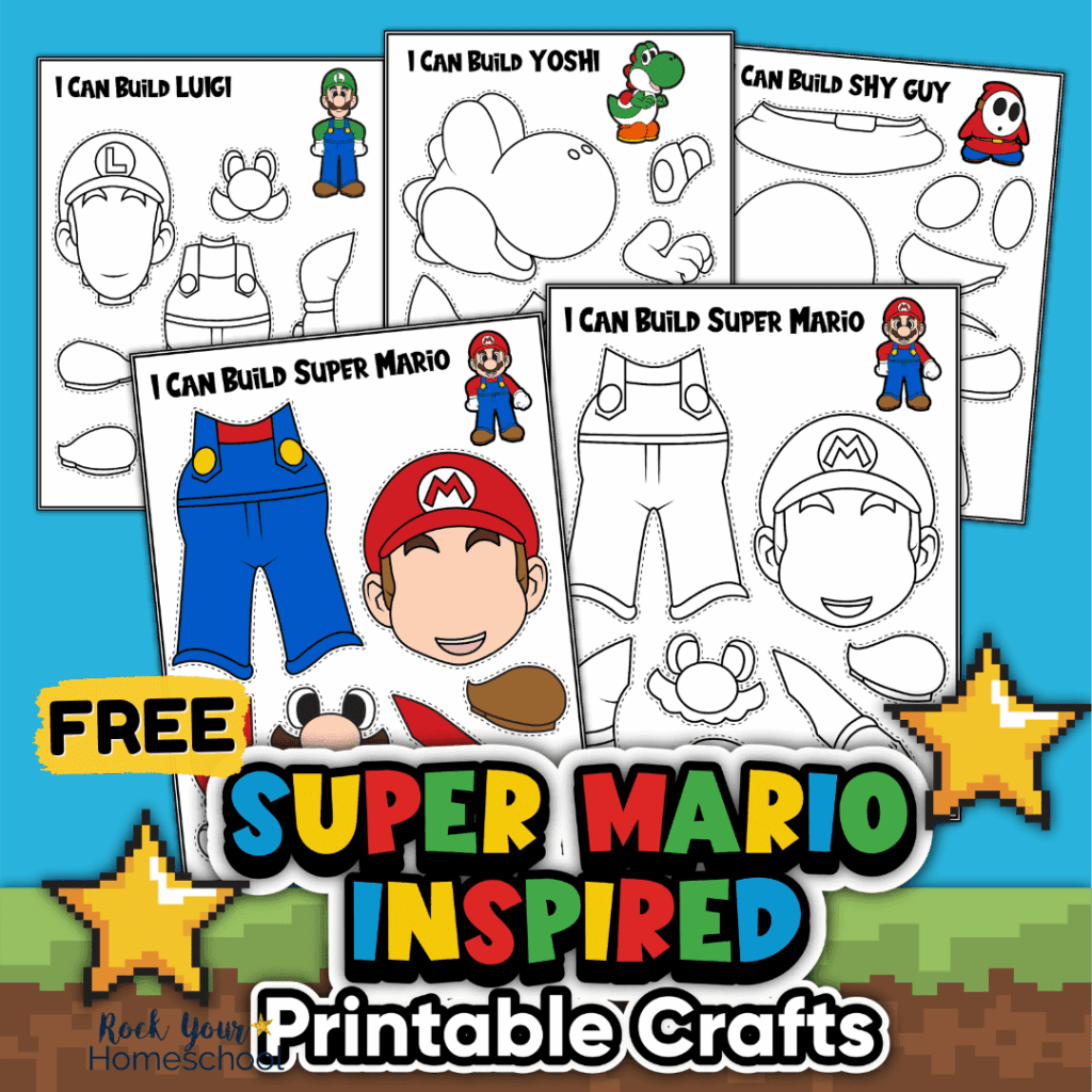 Super Mario Crafts For Kids How To Make And Enjoy 20 Free Rock Your 