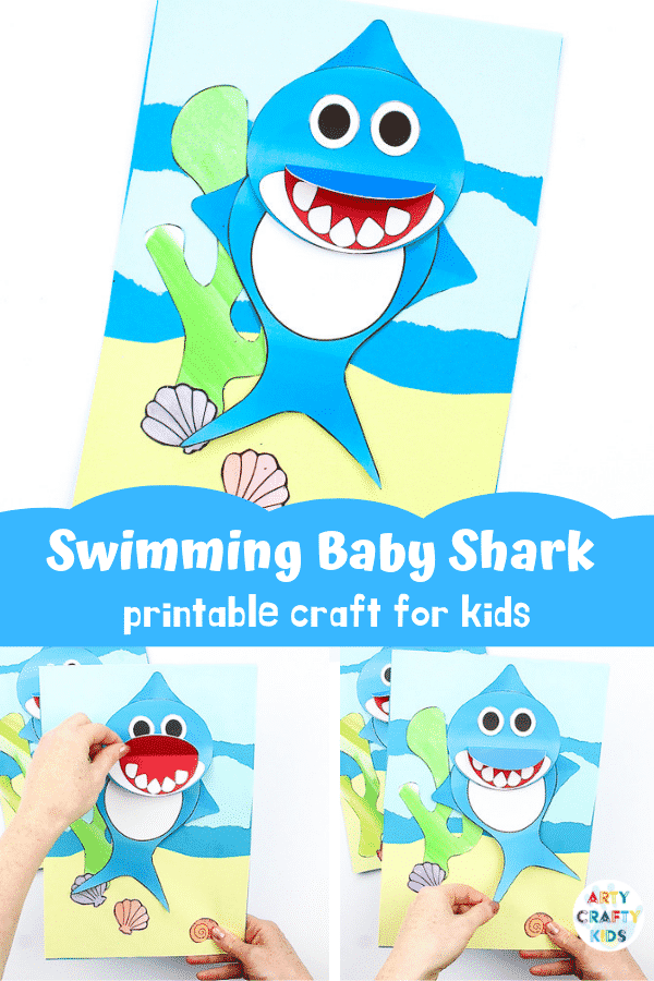 Swimming Baby Shark Craft Arty Crafty Kids
