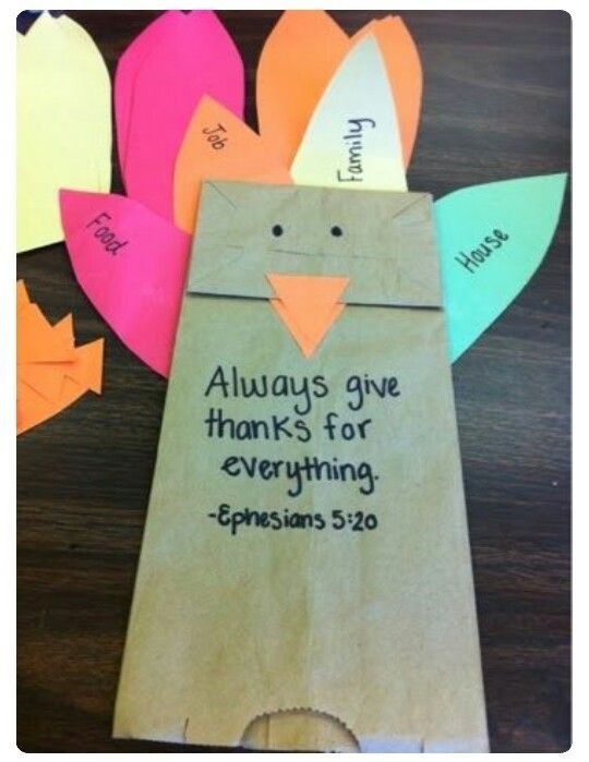 Thanksgiving Craft Printable Christian