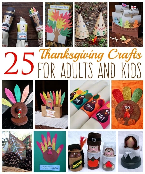 Thanksgiving Crafts A Compilation Of 25 Adults And Kids Crafts 