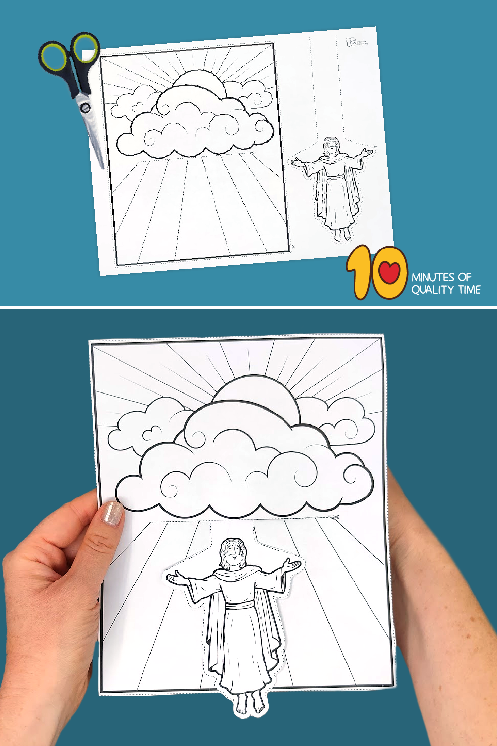 The Ascension Of Jesus Craft 10 Minutes Of Quality Time