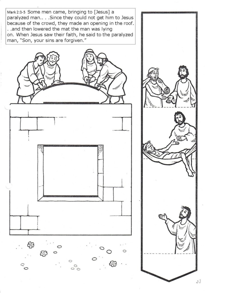 The Confident Journal Sunday School Craft Jesus Heals A Paralyzed Man
