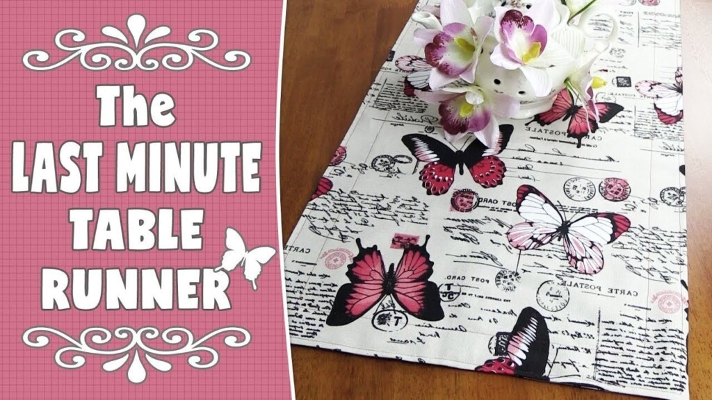 The Last Minute Table Runner Tutorial Using Just One Piece Of Fabric 