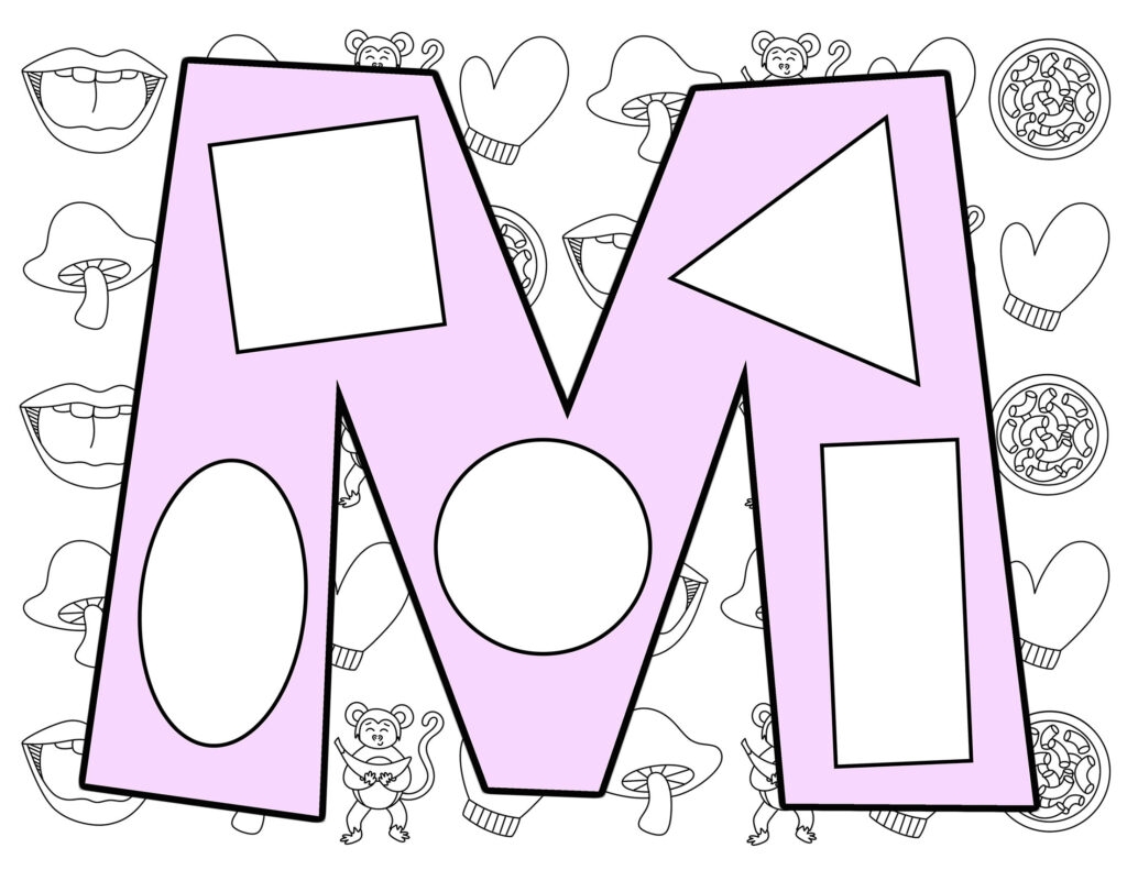 The Letter M Craft For Preschool with Free Printable Templates The 