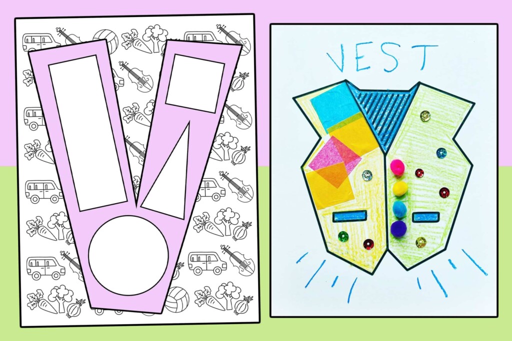The Letter V Craft For Preschool with Free Printable Templates 