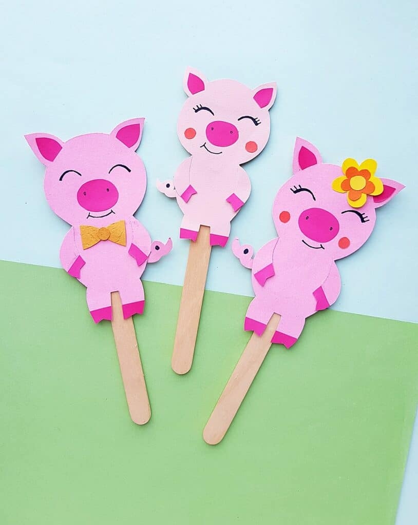 The Three Little Pigs Finger Puppets Free Printable 59 OFF