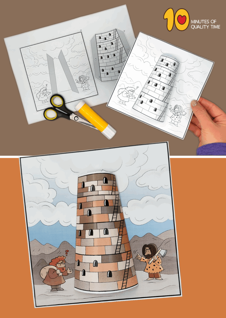 Tower Of Babel 3D Bible Craft 10 Minutes Of Quality Time
