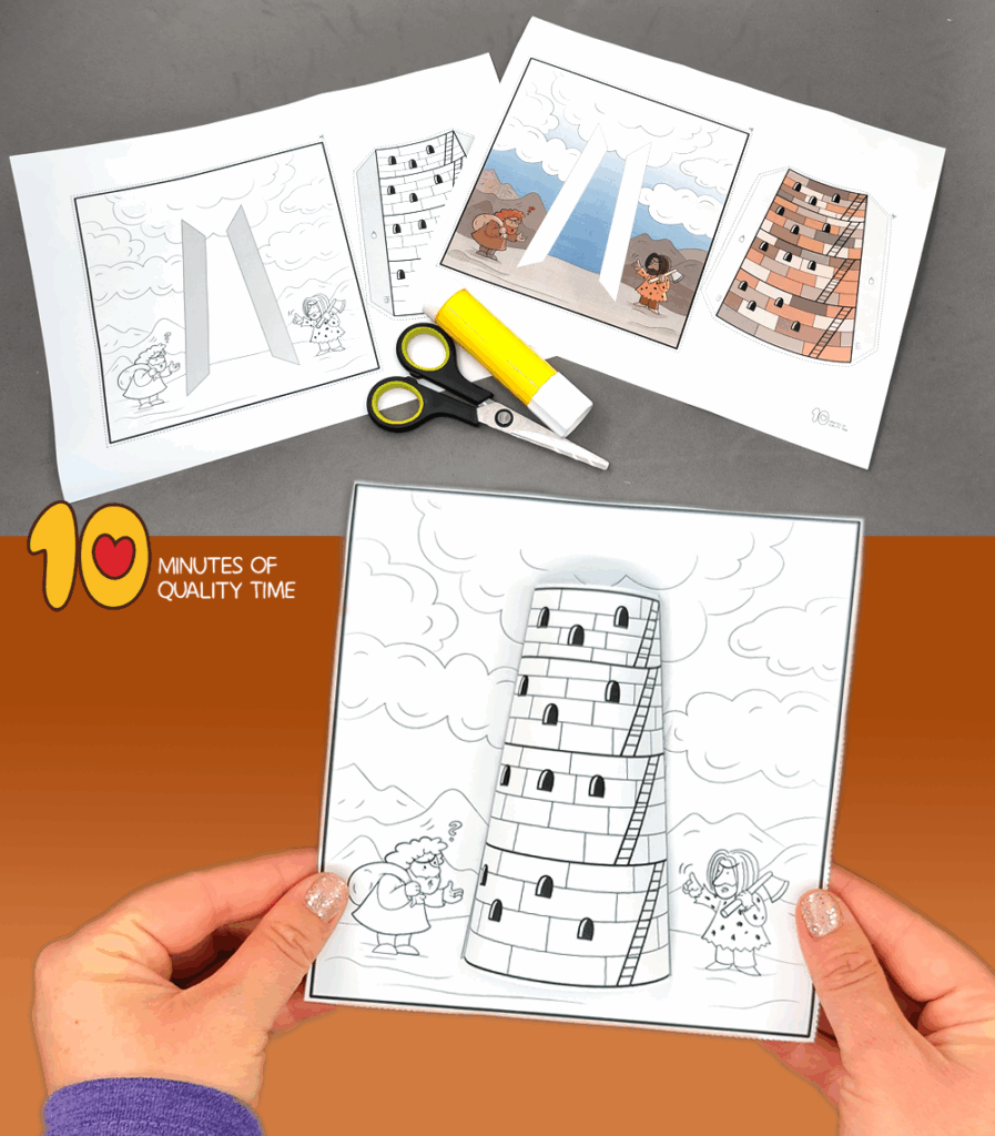 Tower Of Babel 3D Bible Craft 10 Minutes Of Quality Time