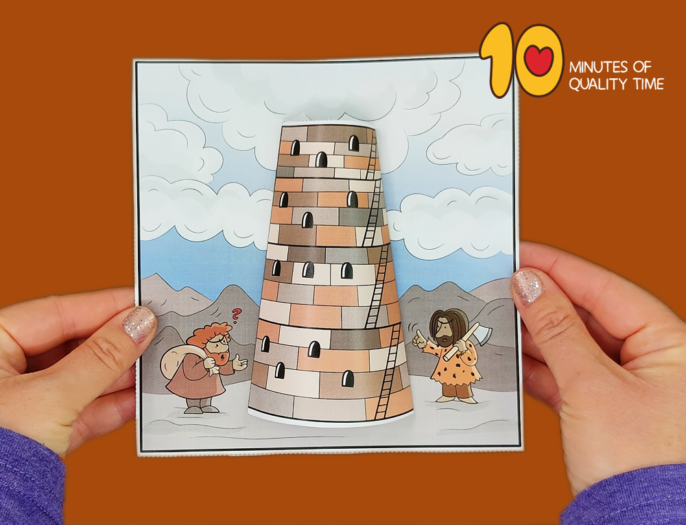 Tower Of Babel 3D Bible Craft 10 Minutes Of Quality Time