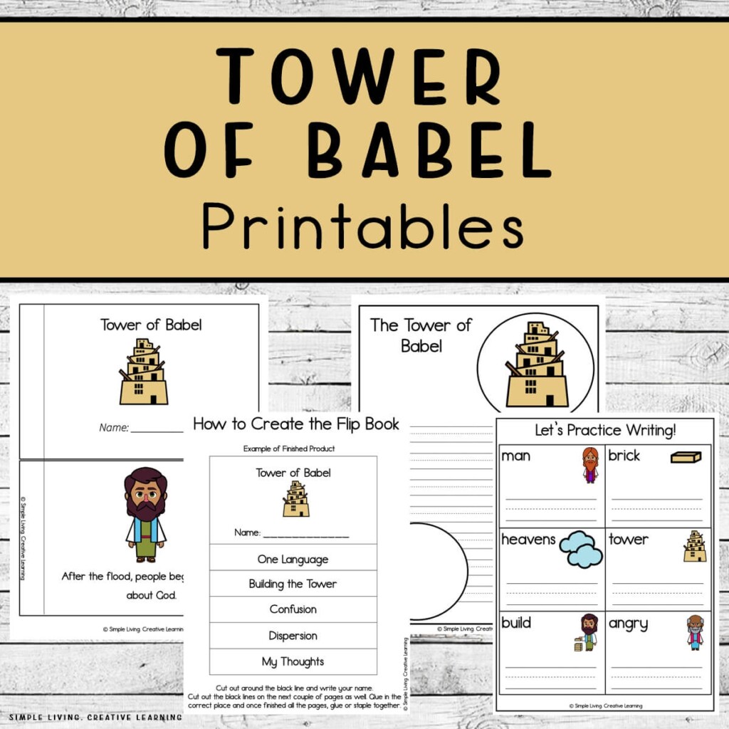 Tower Of Babel Craft Printable Printable Free Templates