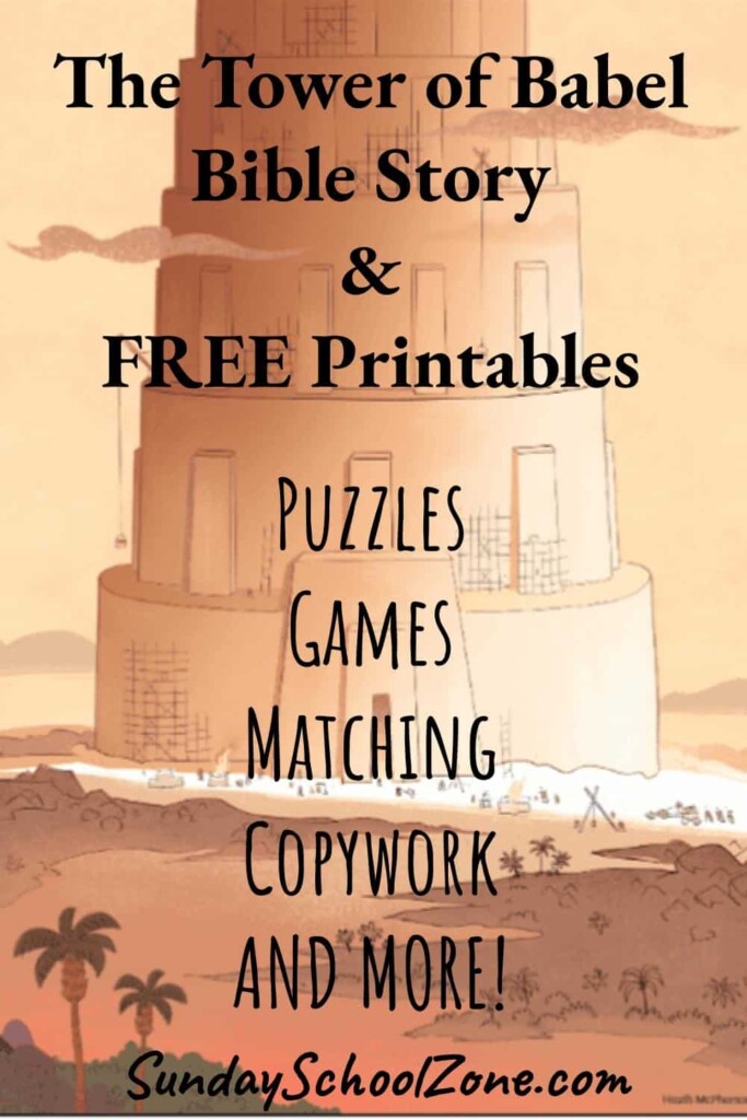 Tower Of Babel Preschool Craft Printable Printable Free Templates