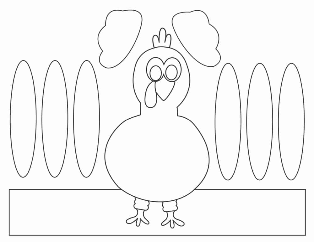 Turkey Headband Craft Template