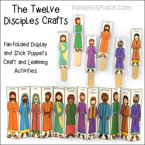 Twelve Disciples Bible Crafts In 2024 Kids Sunday School Lessons
