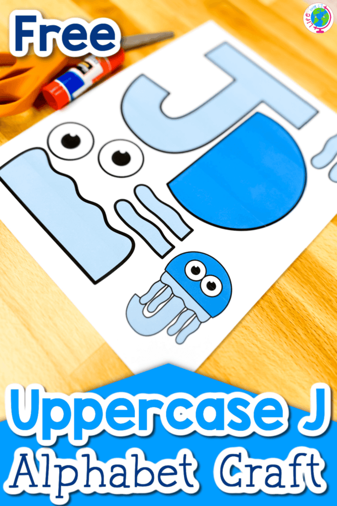 Uppercase Letter J Craft Free Printable Template