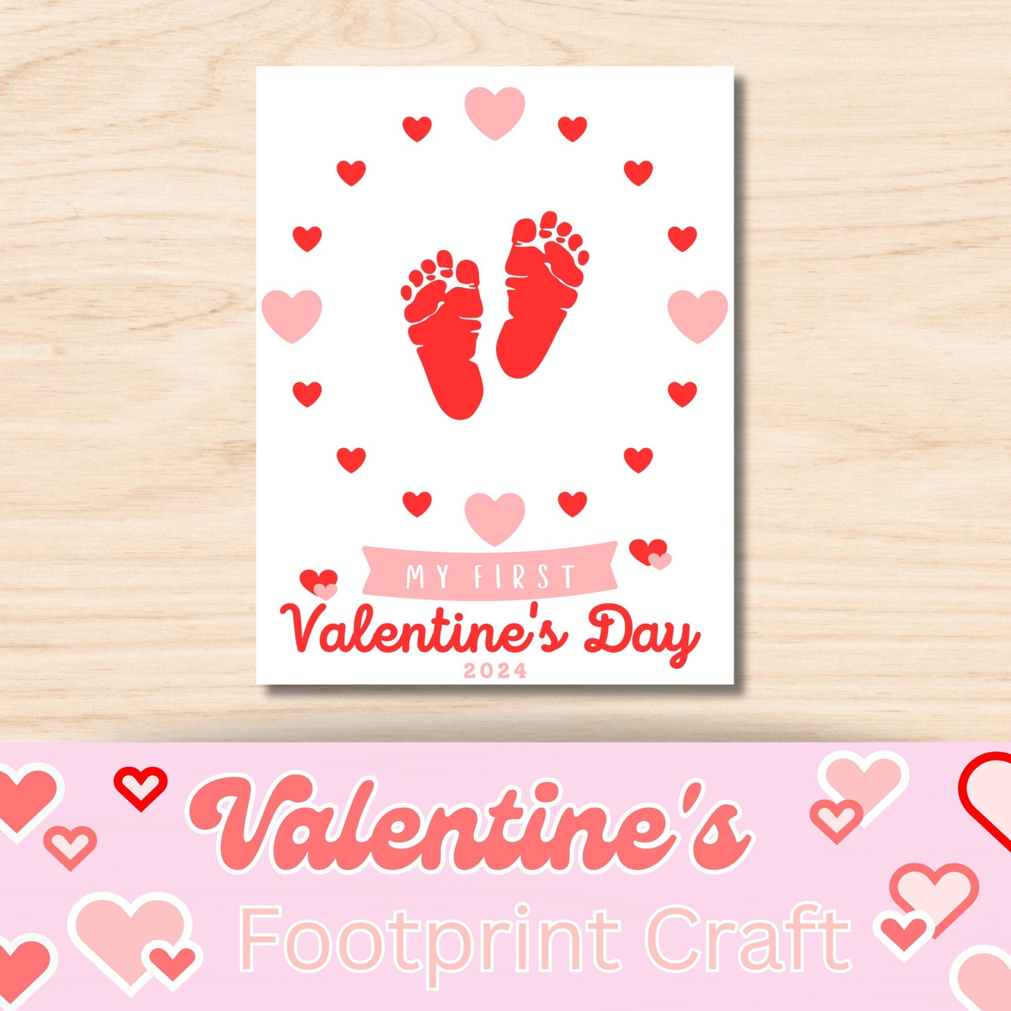 Valentines Day Footprint Craft Baby 39 s First Valentine 39 s Day 2024 DIY